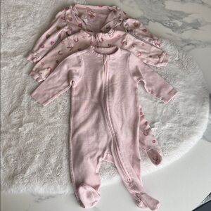 Lot of 3 Baby Girls Bodysuits